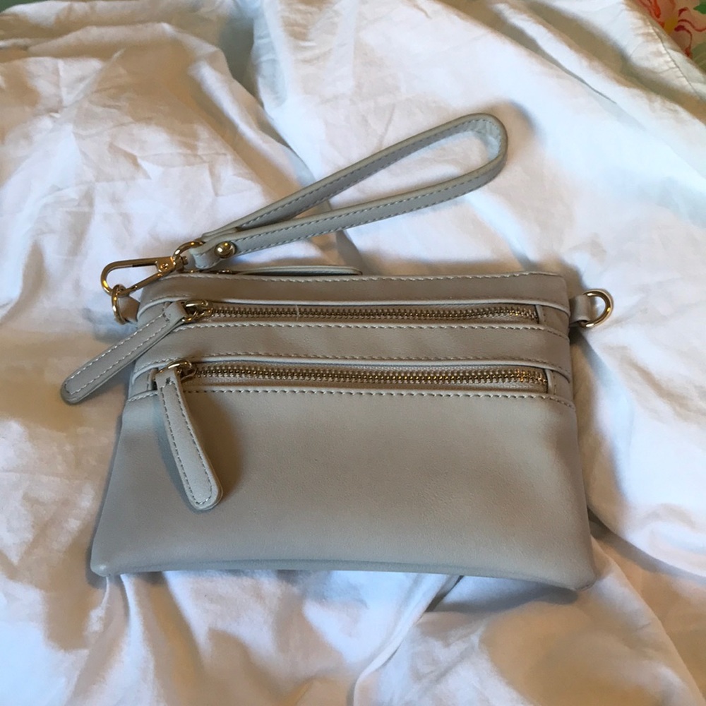 Grey clutch wallet